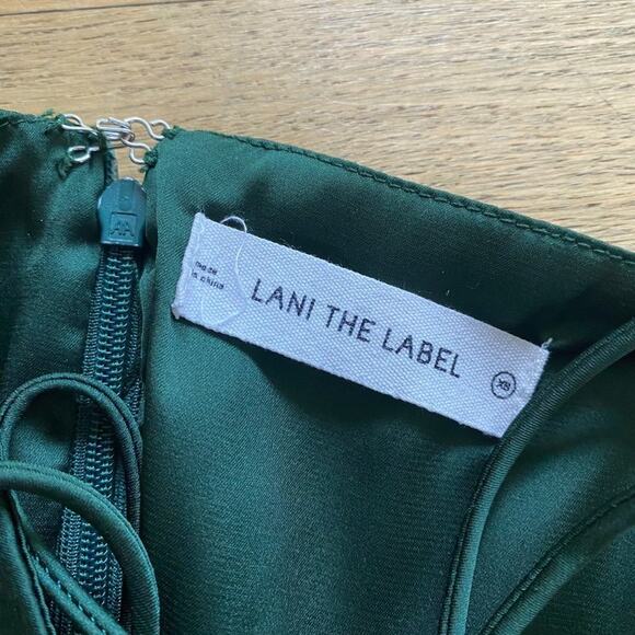 Lani The Label - Lennon Mini Slip Dress in Green - Picture 4 of 6